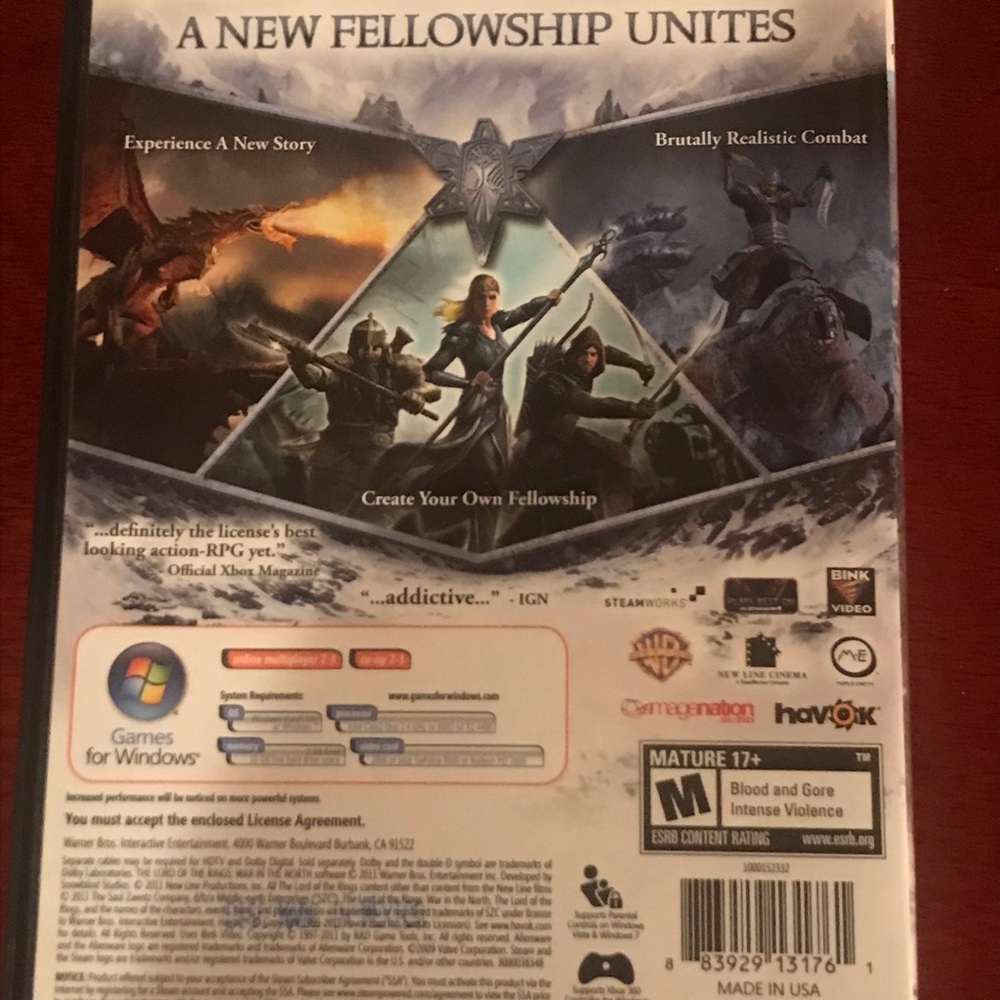 NWT Lord of the Rings War in the North PC game - Picture 3 of 4